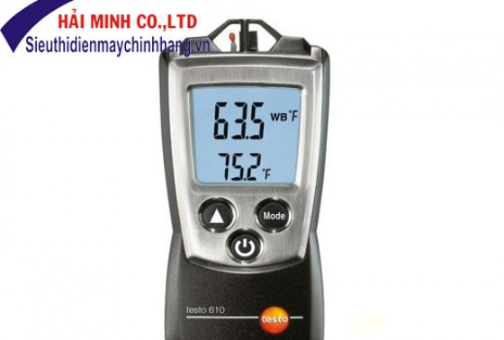 Máy đo độ ẩm, nhiệt độ Testo 610 chuẩn chất lượng Đức, nhập khẩu chính hãng