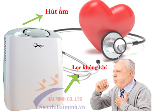 Lợi ích đem lại của máy hút ẩm cho người bị viêm phổi