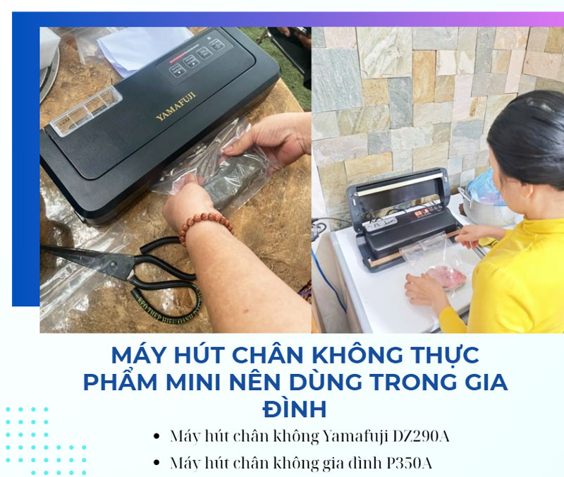 Máy hút chân không thực phẩm mini nên dùng trong gia đình
